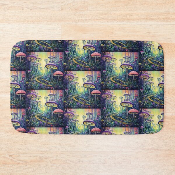 Item preview, Magical mushroom forest with bright colors designed and sold by No-No-Name.