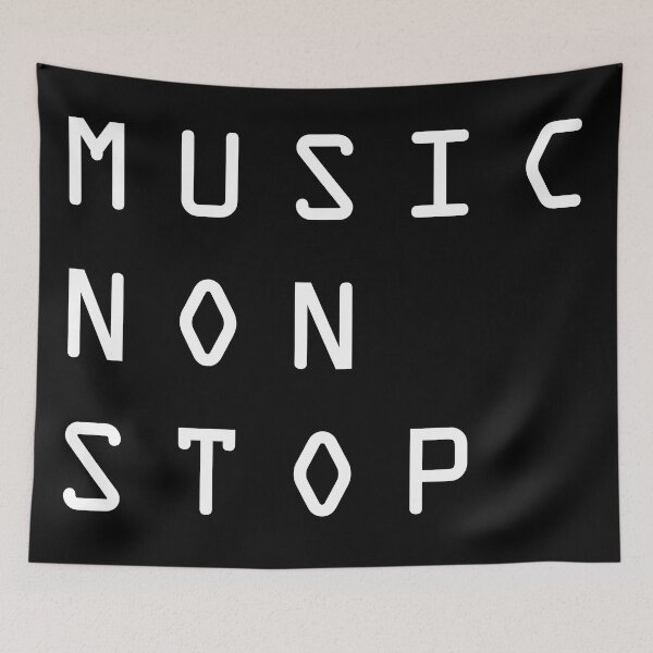 Item preview, Music Non Stop. White Version designed and sold by parissiArt.