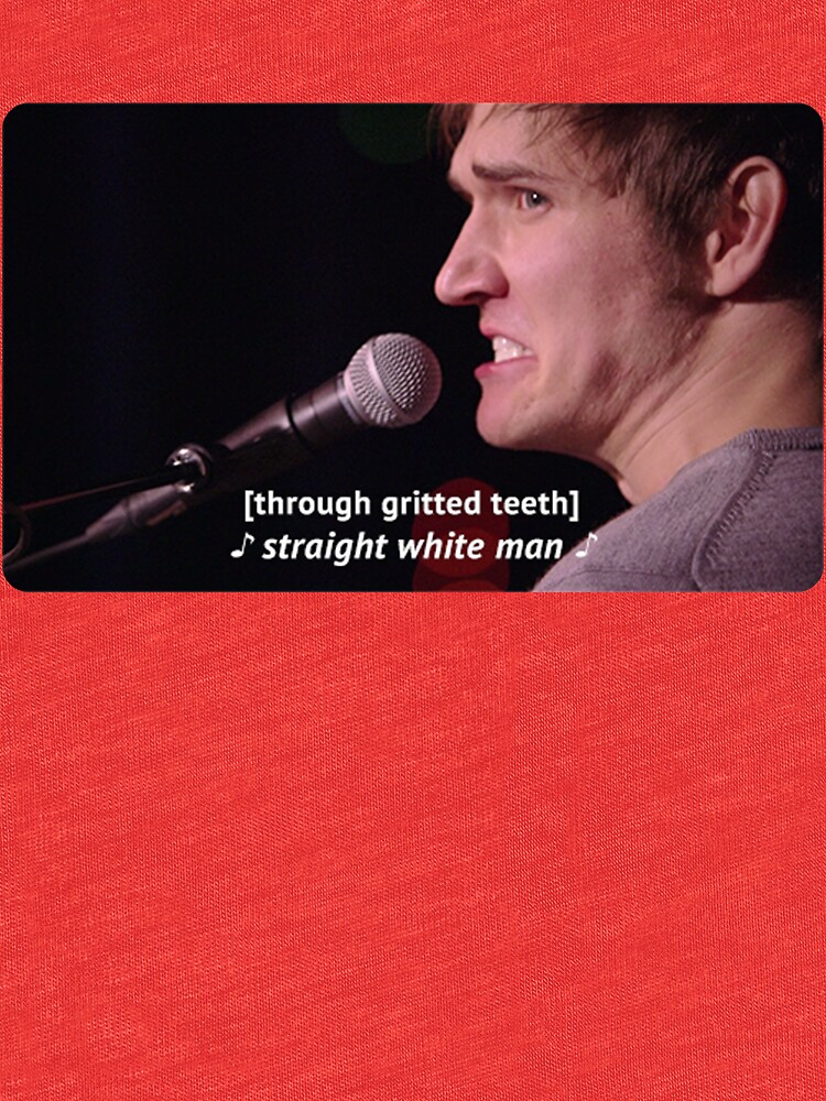 Straight White Man Bo Burnham T Shirt By Kshan21 Redbubble   Raf,750x1000,075,t,red Triblend.u5 