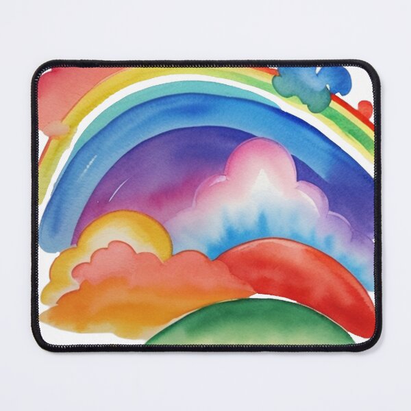 Item preview, Rainbow clouds designed and sold by MoxisWatercolor.