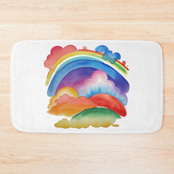 Item preview, Rainbow clouds designed and sold by MoxisWatercolor.