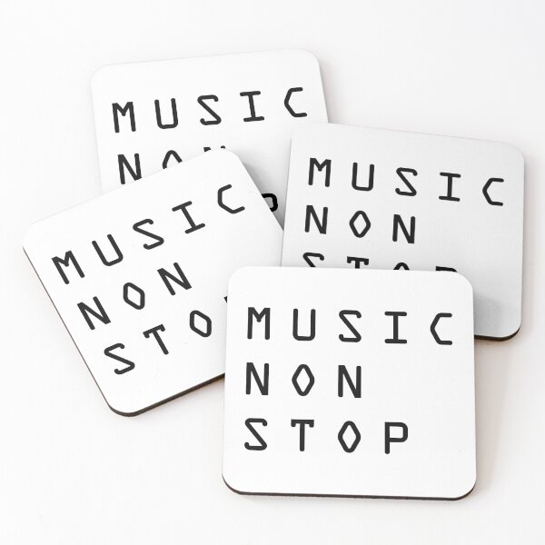 Item preview, Music Non Stop. Black Version designed and sold by parissiArt.