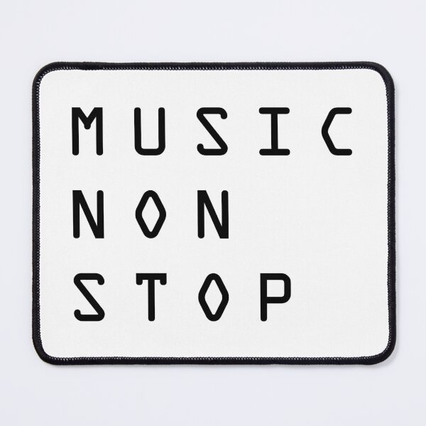 Item preview, Music Non Stop. Black Version designed and sold by parissiArt.