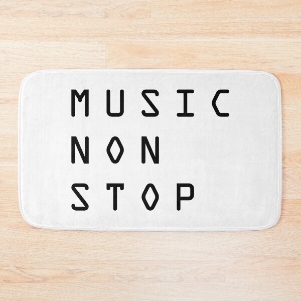 Item preview, Music Non Stop. Black Version designed and sold by parissiArt.