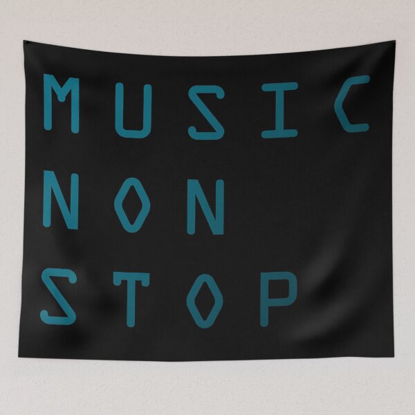 Item preview, Music Non Stop. Blue Version designed and sold by parissiArt.