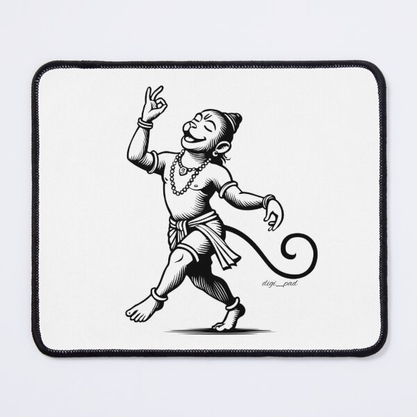 Item preview, Dancing Hanuman designed and sold by AyushkaAgarwal.