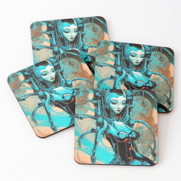 Item preview, Robot Shunga Hybrid Imitation Japanese Erotic Surrealism | #187 designed and sold by NickWhittleArt.