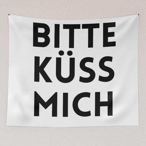 Artikelvorschau, Bitte küss mich – Romantisches Sprüche-Design entworfen und verkauft von JoeAllys.