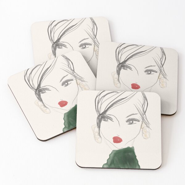 Item preview,  Girl Painting - Green designed and sold by DreamersPlan.
