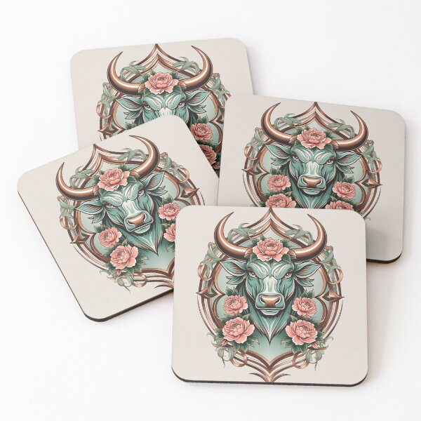Item preview, Neo-Traditional Zodiac – Taurus in Bloom | LaLi Designs designed and sold by LaLi-Designs.