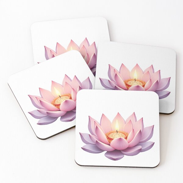 Item preview,  spiritual art,  beautiful lotus flower with glowing candle designed and sold by nicnacc.