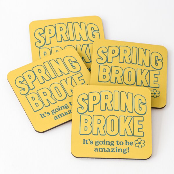 Item preview, Spring Broke – Funny Spring Break Budget Humor designed and sold by ShineEyePirate.