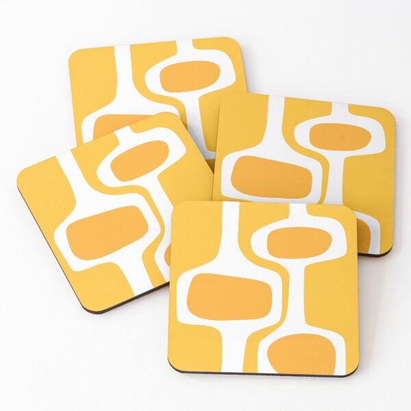 Item preview, MCM Sunny Yellow Retro Art Print  designed and sold by RetroTrend.