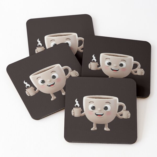 Item preview, Smiling Coffee Cup Enjoying a Sip designed and sold by Unlimited-Style.