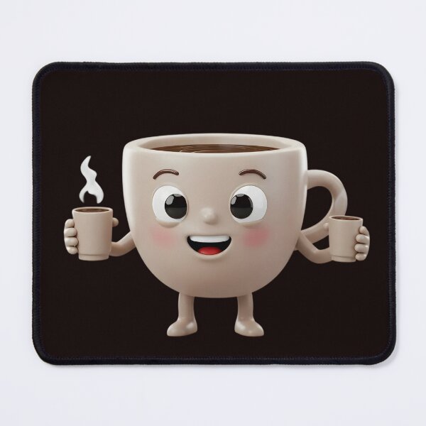 Item preview, Smiling Coffee Cup Enjoying a Sip designed and sold by Unlimited-Style.