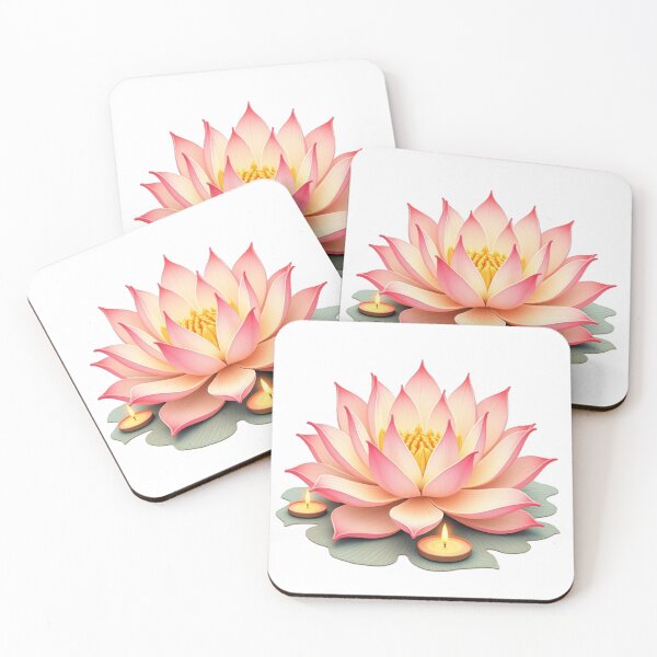 Item preview,  spiritual art,  stunning lotus flower with glowing candle designed and sold by nicnacc.