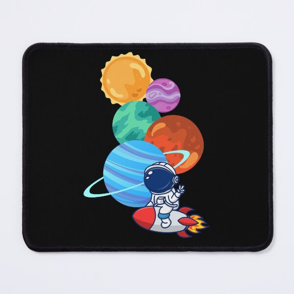 Item preview, Astronaut on rocket passing plantes designed and sold by ElixirCraft.
