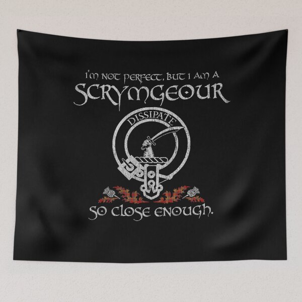 Item preview, Scrymgeour clan Scottish surname crest badge motto tartan sporran kilt men women designed and sold by Clan1093.
