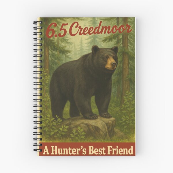 Item preview, 6.5 Creedmoor "A Hunter's Best Friend" Black Bear designed and sold by wyldefire.