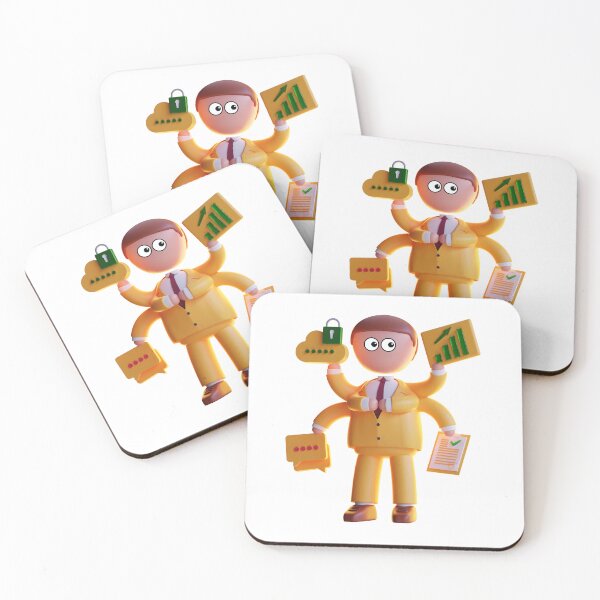 Item preview, Busy Office Employee | Multitasking at Work designed and sold by pksinghff.