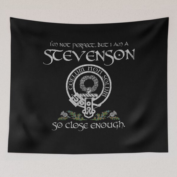 Item preview, Stevenson Old clan Scottish surname crest badge motto tartan sporran kilt men women designed and sold by Clan1093.