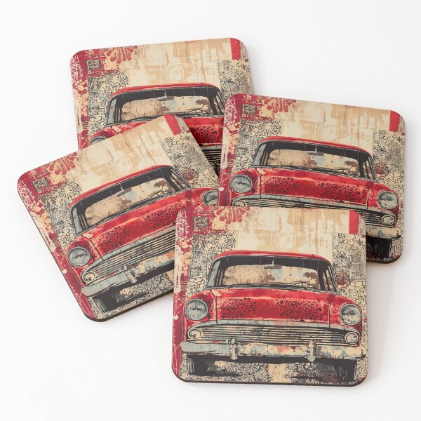 Item preview, 1762 Funky Vintage Car designed and sold by nikoart001.