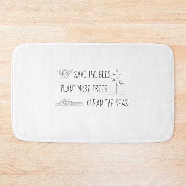Item preview, Save the Bees, Plant more Trees, Clean the Seas designed and sold by MargLandmeter.