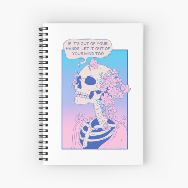Artikel-Vorschau von Lass es los Skelett Zitat | Pastel Goth Ruhige Stimmung, designt und verkauft von Jess.a.creates.