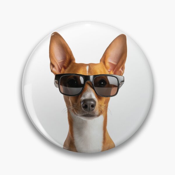 Item preview, Funny cool Basenji Dog wearing sunglasses designed and sold by LazyOwlStore.