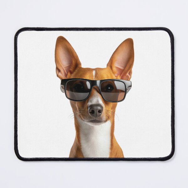 Item preview, Funny cool Basenji Dog wearing sunglasses designed and sold by LazyOwlStore.