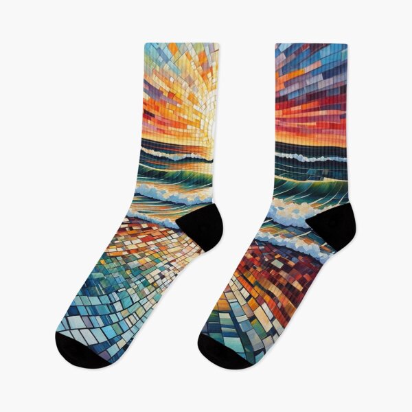 Item preview, Abstract mosaic beach art designed and sold by JackFreestone.
