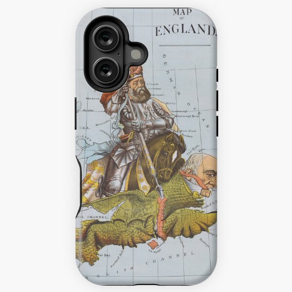 Item preview, Cartoon Map of England (1888) designed and sold by 19th Century in Color.