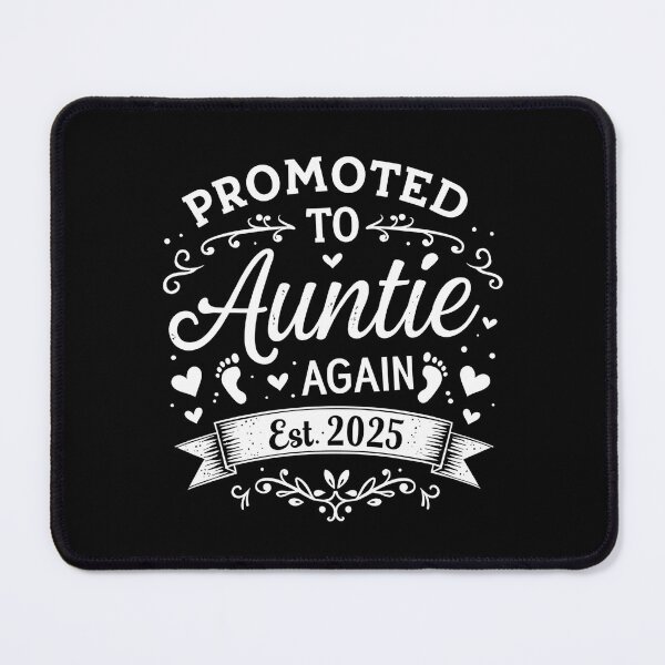 Item preview, Promoted to Auntie Again Est 2025 | Cute Baby Announcement Gift designed and sold by DesignDoodleArt.