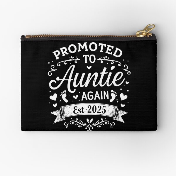 Item preview, Promoted to Auntie Again Est 2025 | Cute Baby Announcement Gift designed and sold by DesignDoodleArt.