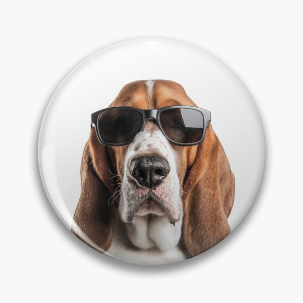 Item preview, Funny cool Basset Hound Dog wearing sunglasses designed and sold by LazyOwlStore.