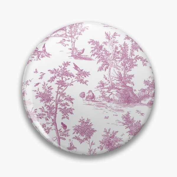 Item preview, Pink Vintage Print - Pink Toile - Bohemian Print designed and sold by DreamersPlan.