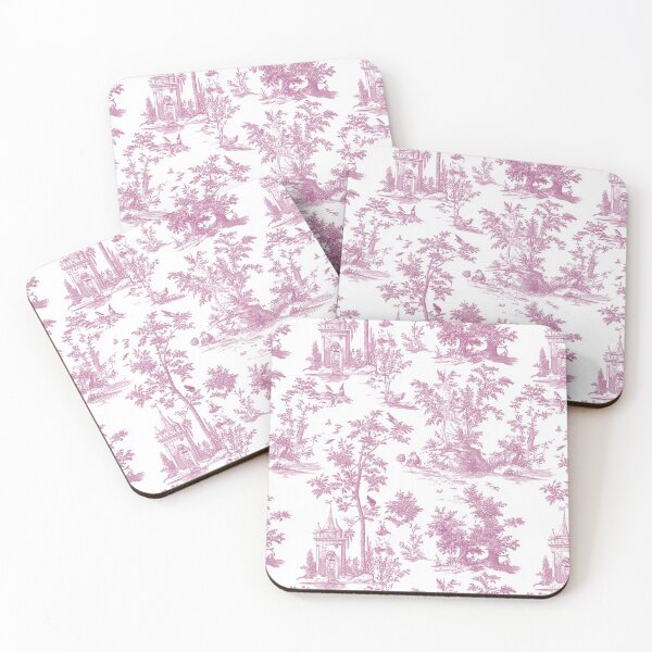 Item preview, Pink Vintage Print - Pink Toile - Bohemian Print designed and sold by DreamersPlan.