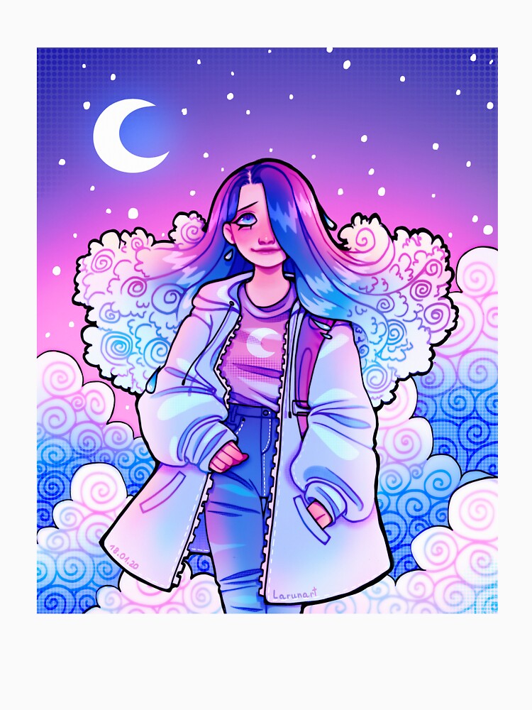 Thumbnail 7 of 7, Essential T-Shirt, Cloud Girl designed and sold by Larunart.