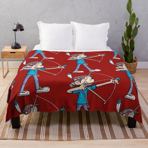 Item preview, boy in an Indian costume shoots with a bow and arrow designed and sold by duxpavlic.