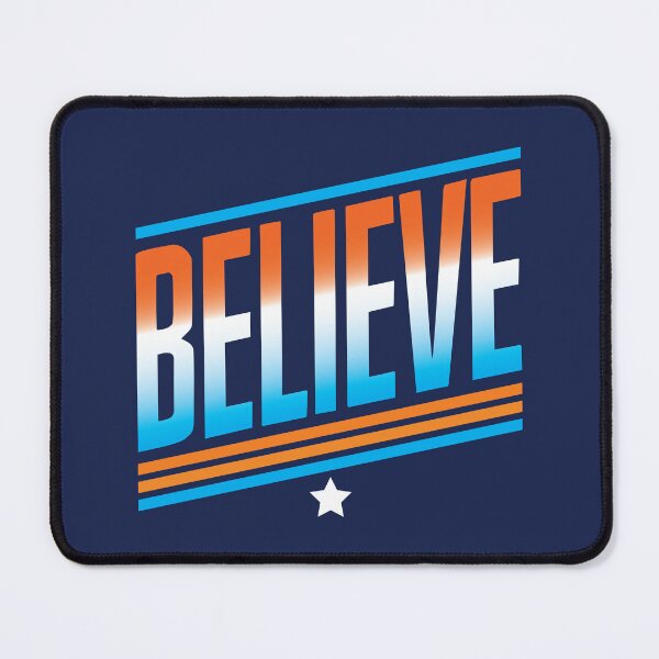 Item preview, BELIEVE - Motivational Retro Bold Typography | Positive Mindset Gift | Don't stop believing designed and sold by Silvergard.