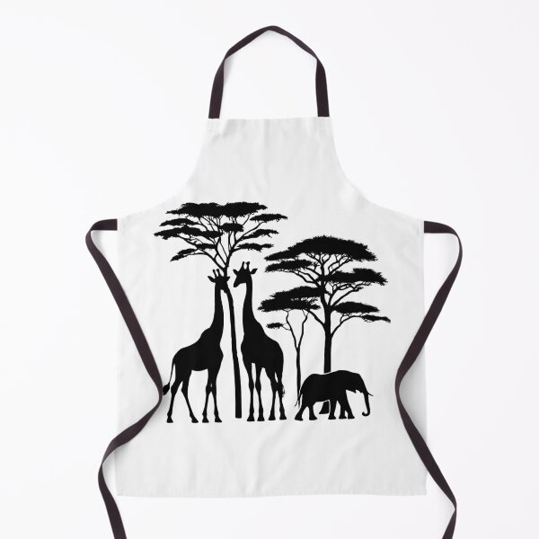 Item preview, African Safari Silhouette - Giraffes, Elephant, and Trees designed and sold by likeforcode.