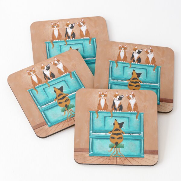 Item preview, A Purrfect Piano Purrformance designed and sold by KilkennyCat Art.