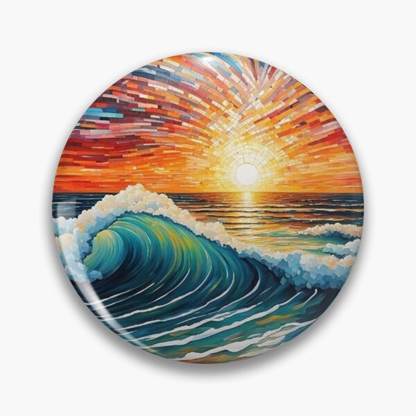 Item preview, Abstract mosaic beach art designed and sold by JackFreestone.