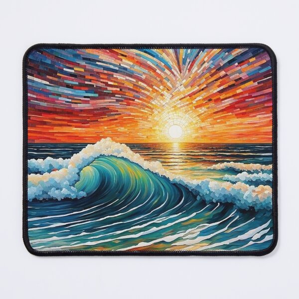 Item preview, Abstract mosaic beach art designed and sold by JackFreestone.