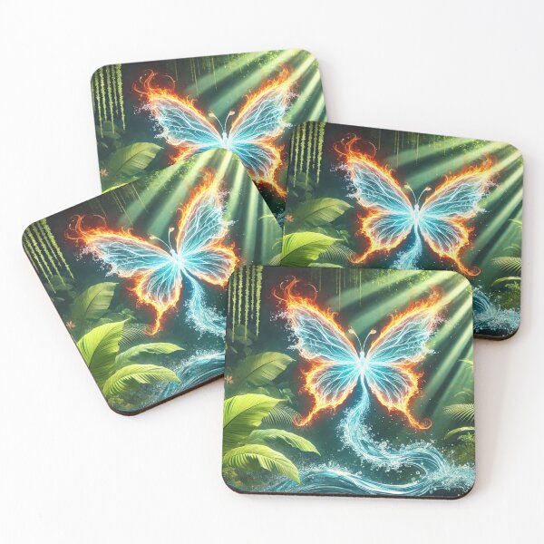Item preview, water fire butterfly 2024 tileartwork designed and sold by tileartwork.