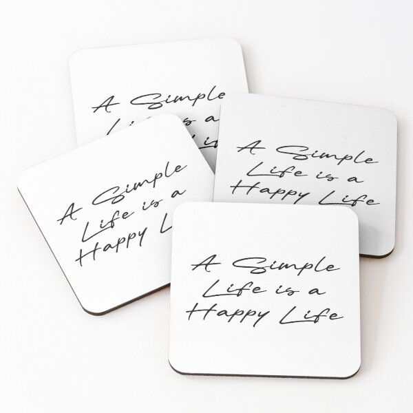 Item preview, A Simple Life is a Happy Life designed and sold by Ninjacatoff.