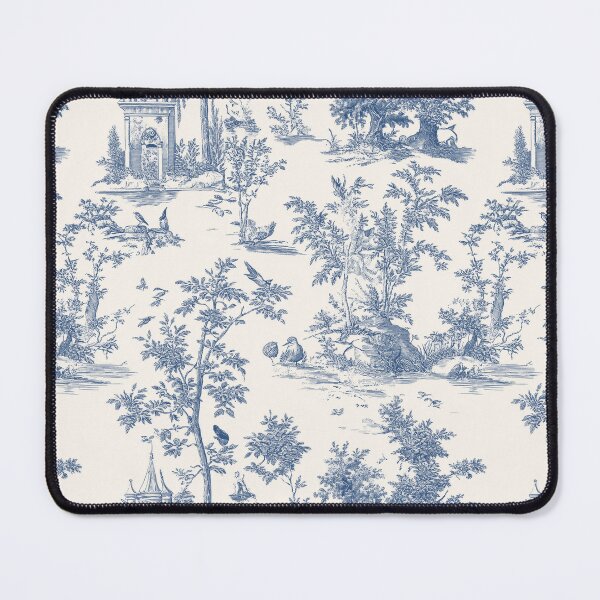 Item preview, Blue Vintage Print - Blue Toile - Bohemian Print - Cream designed and sold by DreamersPlan.
