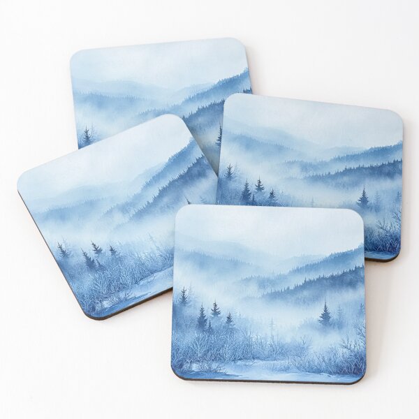 Item preview, Blue Misty Mountain 2 designed and sold by SparroCreative.