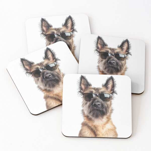 Item preview, Funny cool Belgian Laekenois Dog wearing sunglasses designed and sold by LazyOwlStore.
