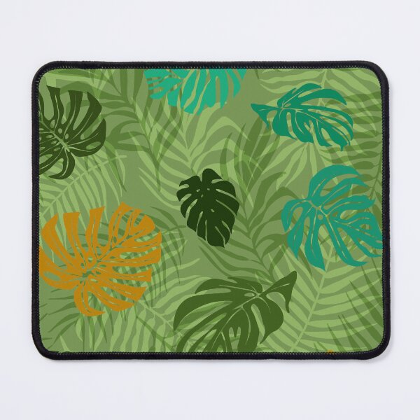 Item preview, Vibrant Tropical Leaves on Lush Green Background designed and sold by Nouveaupattern.